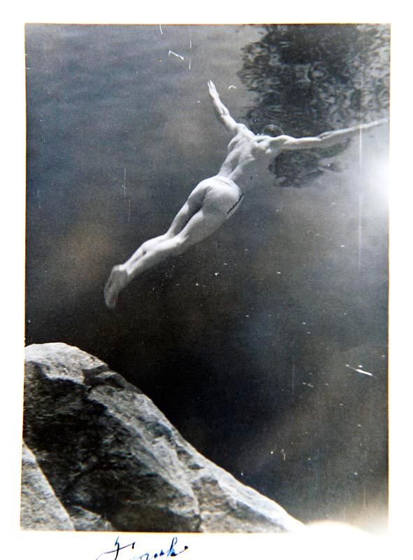 Frank White says he's spent his whole life outdoors, whether hiking, fishing, or diving in to his next adventure on the waterways. Date and photographer unknown.