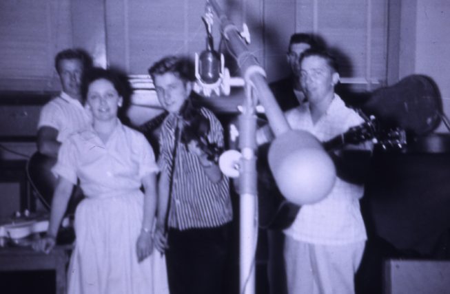 Family photo courtesy of the Perkins Family Band. Date and photographer unknown.