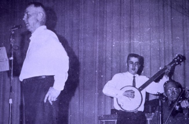 Newspaper clipping courtesy of the Perkins Family Band. Date and photographer unknown.