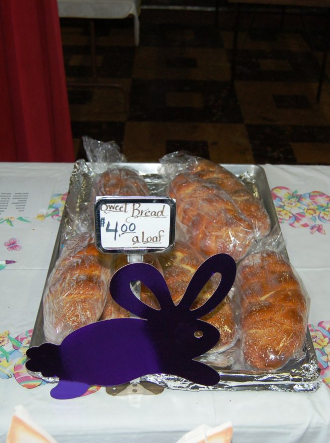 Sweet bread for sale.