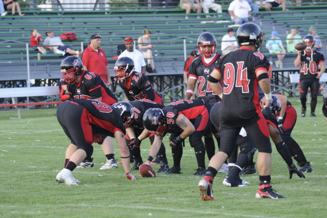 Semi-pro football is amateur, adult-level football, 2012.