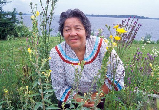 Cecilia Kaienes Mitchell, traditional herbalist and medicine woman, Akwesasne, NY.