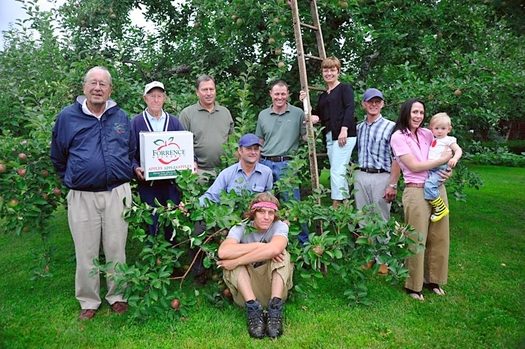 The Forrence family. Forrence Orchards, Peru, NY, 2009.