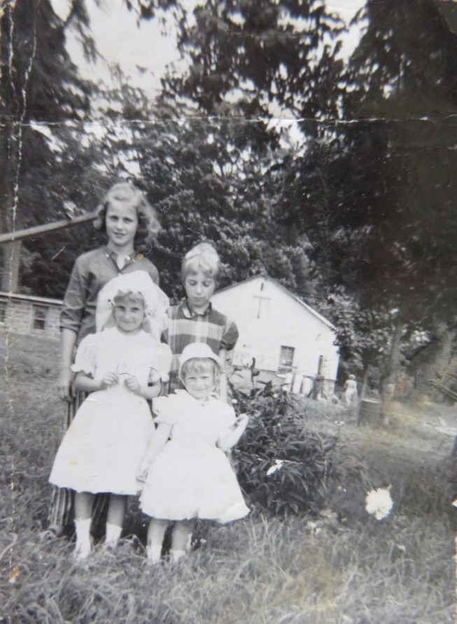 Growing up, church was central to family life, with traditions like celebrating First Communion, weddings, taking part in processions, getting your Easter basket blessed, dressing up for holy days, and even enjoying other aspects of Polish culture from music to dancing to foods, being closely connected to church life and activities. Photographer and date unknown. Courtesy of Loretta Lepkowski.