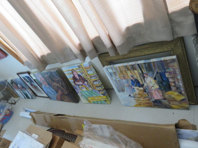 When receiving this award, Loretta had recently completed two extensive portrait painting projects, one featuring local family farms and another Tug Hill Sages for the Venerable Folks of Tug Hill project. Photo by Camilla Ammirati, 2017.