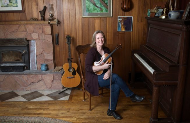 Gretchen Koehler, fiddler and fiddle teacher.