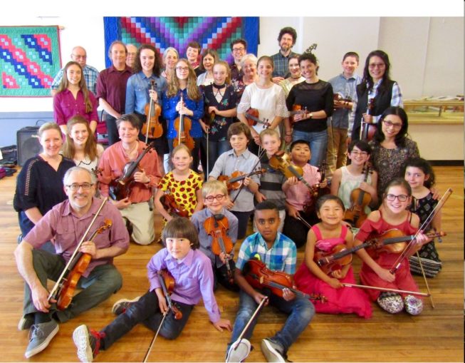 The Madstop Fiddlers, students of Gretchen Koehler, 2018.