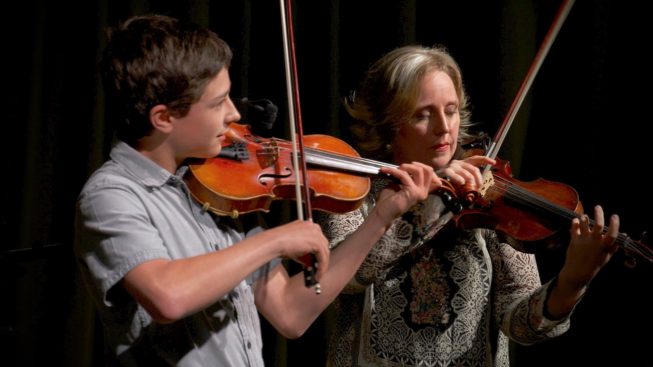 Gretchen Koehler and her son, Sylvain Foisy, 2018.